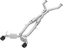 Load image into Gallery viewer, MBRP Exhaust Nissan Z RZ34 3.0L (23-24) 3" Bolt-On Catback / 5" Dual Split T304 Stainless or Carbon Fiber Tips - Carbon Fiber Tips Alternate Image