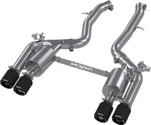 Load image into Gallery viewer, MBRP Exhaust BMW M2 Competition F87 S55 (19-21) 3" Resonator-back w/ Quad Carbon Fiber Tips - Default Title Alternate Image