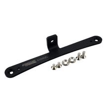 Load image into Gallery viewer, Outsider Garage black aluminum JDM to USDM license plate adapter bracket with backup camera mount Alternate Image