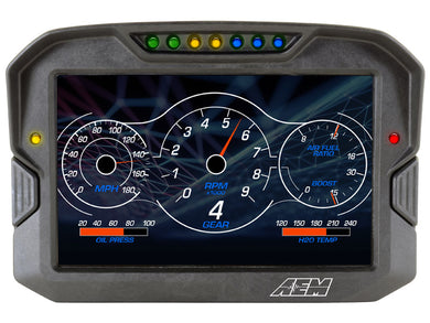 AEM 30-5703 CD-7 Carbon Digital Racing and Logging Dash Display - Logging / GPS Enabled