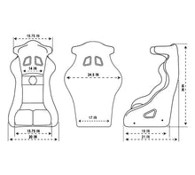 Load image into Gallery viewer, NRG Competition Racing Seat (FRP Fixed Back, Medium) FIA Compliant - Optional Head Containment - Without Head Containment (FRP-RS500M) / Black Cloth Alternate Image