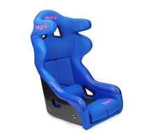 Load image into Gallery viewer, NRG Competition Racing Seat (FRP Fixed Back, Medium) FIA Compliant - Optional Head Containment - With Head Containment (FRP-RS600M) / Blue Prisma Alternate Image
