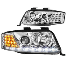 Load image into Gallery viewer, DNA Projector Headlights for Audi A6 &amp; A6 Quattro (2002-2004) with LED DRL and Black or Chrome Housing Alternate Image