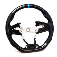 Load image into Gallery viewer, PRL Motorsports Steering Wheel for Honda Civic FC / FK8 (2016-2021) Carbon / Leather / Suede with Red &amp; Blue Stitching Alternate Image