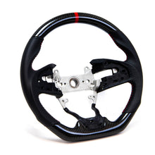 Load image into Gallery viewer, PRL Motorsports Steering Wheel for Honda Civic FC / FK8 (2016-2021) Carbon / Leather / Suede with Red &amp; Blue Stitching Alternate Image