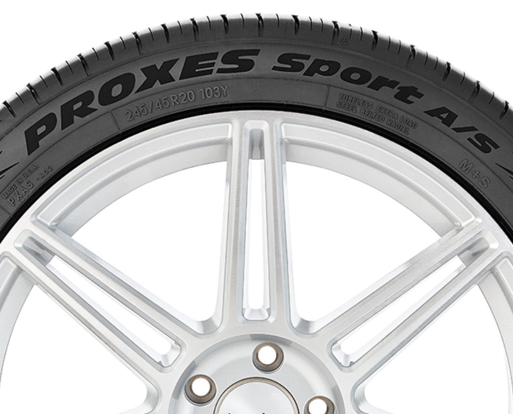 Toyo 18 Proxes Sport A/S Tire (215/45R18 93W XL) Ultra-High Performance  All-Season