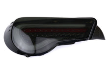 Load image into Gallery viewer, OLM LED Tail Lights for Subaru BRZ (2013-2025) Toyota 86 (2017-2020) Scion FR-S (2013-2016) VL Style Black Gold Edition with Smoked Lens OLMHTYF86TL-SG Alternate Image