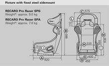 Load image into Gallery viewer, Recaro Pro Racer SPG Racing Seats (Black Velour Standard or XL) White Logo - Standard - Black Velour / Black Velour Alternate Image