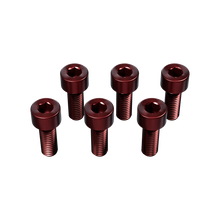 Load image into Gallery viewer, DND Titanium Quick Release Screws (M5-0.8 X 16mm) Purple / Red / Midnight Chrome Alternate Image
