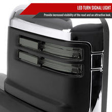 Load image into Gallery viewer, Spec D Towing Mirrors GMC Sierra 1500 (19-25) Power Adjustable &amp; Manually Extendable With LED Turn Signal  - Black or Chrome Alternate Image