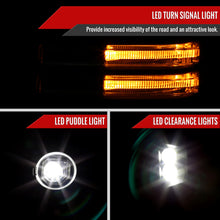 Load image into Gallery viewer, Spec D Towing Mirrors GMC Sierra 1500 (19-25) Power Adjustable &amp; Manually Extendable With LED Turn Signal  - Black or Chrome Alternate Image