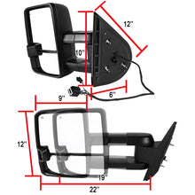 Load image into Gallery viewer, Spec-D Towing Mirrors Chevy Silverado 1500 (2007-2013) Heated &amp; Manually Extendable - With or Without Sequential Turn Signals - Does not have built in turn signals Alternate Image