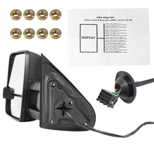 Load image into Gallery viewer, Spec D Towing Mirrors Chevy Silverado 1500 (2014–2018) Power Adjustable w/ LED Turn Signal - Black or Chrome Housing Alternate Image