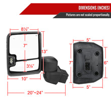 Load image into Gallery viewer, Spec-D Towing Mirrors Chevy Silverado 2500HD &amp; 3500HD (2020 2021 2022) Power Heated &amp; Expandable Alternate Image