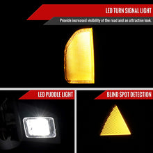 Load image into Gallery viewer, Spec D Towing Mirrors Nissan Titan (16-22) Power Adjustable w/ LED Turn Signal &amp; Puddle Lights -  Black or Chrome Alternate Image