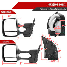 Load image into Gallery viewer, Spec D Towing Mirrors Nissan Titan (16-22) Power Adjustable w/ LED Turn Signal &amp; Puddle Lights -  Black or Chrome Alternate Image