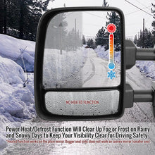 Load image into Gallery viewer, Spec D Towing Mirrors Nissan Titan (16-22) Power Adjustable w/ LED Turn Signal &amp; Puddle Lights -  Black or Chrome Alternate Image