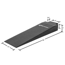 Load image into Gallery viewer, Race Ramps Hook Nose Rack Ramps (6.4 or 8 Degree Approach Angle) 34" or 48" Wide - 14" wide / 4" high Alternate Image