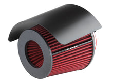 Load image into Gallery viewer, Rtunes black stainless steel intake heat shield with red cone air filter SHIELD-CK-RAFR Alternate Image