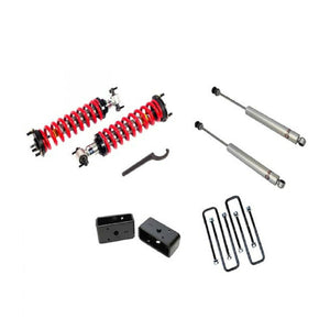 Freedom Offroad Lift Kits GMC Sierra 1500 (07-18) 1-4" Adjustable Coilovers / 3" Rear Blocks w/ U Bolts & Shocks