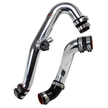 Load image into Gallery viewer, HPS Performance Intercooler Pipes Ford Mustang Ecoboost 2.3L (15-17) [Hot and Cold Side] Polished or Black Finish - Polished w/ Black Hoses Alternate Image