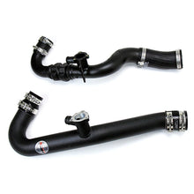 Load image into Gallery viewer, HPS Performance Intercooler Pipes Ford Mustang Ecoboost 2.3L (15-17) [Hot and Cold Side] Polished or Black Finish - Polished w/ Black Hoses Alternate Image