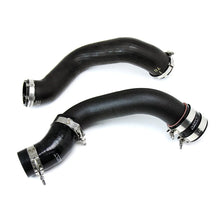Load image into Gallery viewer, HPS Performance Intercooler Pipes Ford Mustang Ecoboost 2.3L (15-17) [Hot and Cold Side] Polished or Black Finish - Polished w/ Black Hoses Alternate Image