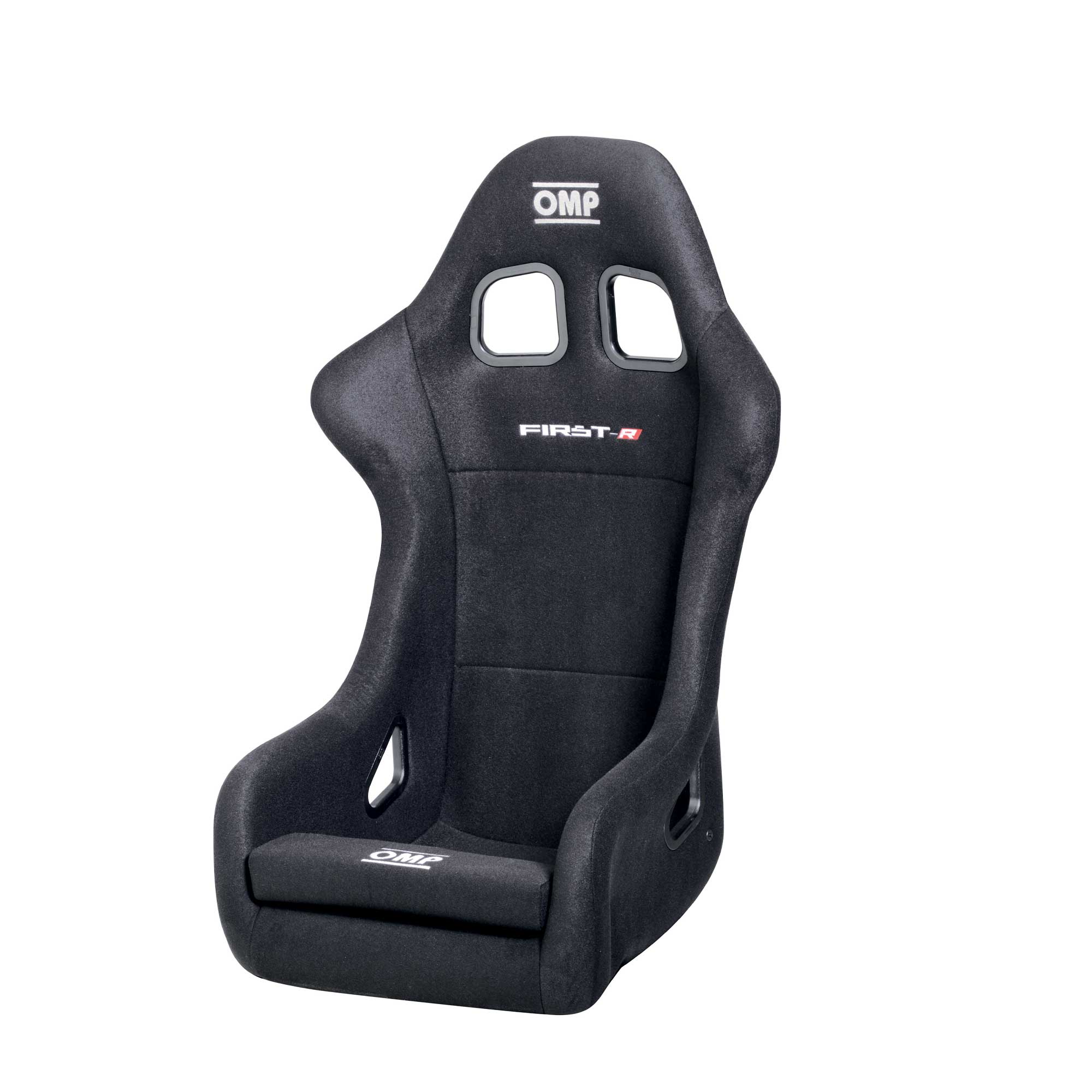 OMP First-R Fiberglass Racing Seat Black