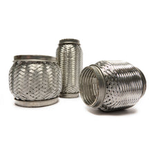 Load image into Gallery viewer, BOOST Products Exhaust Flex Pipe Section Interlock 304 Stainless Weld-On - 1.5" to 4" Alternate Image
