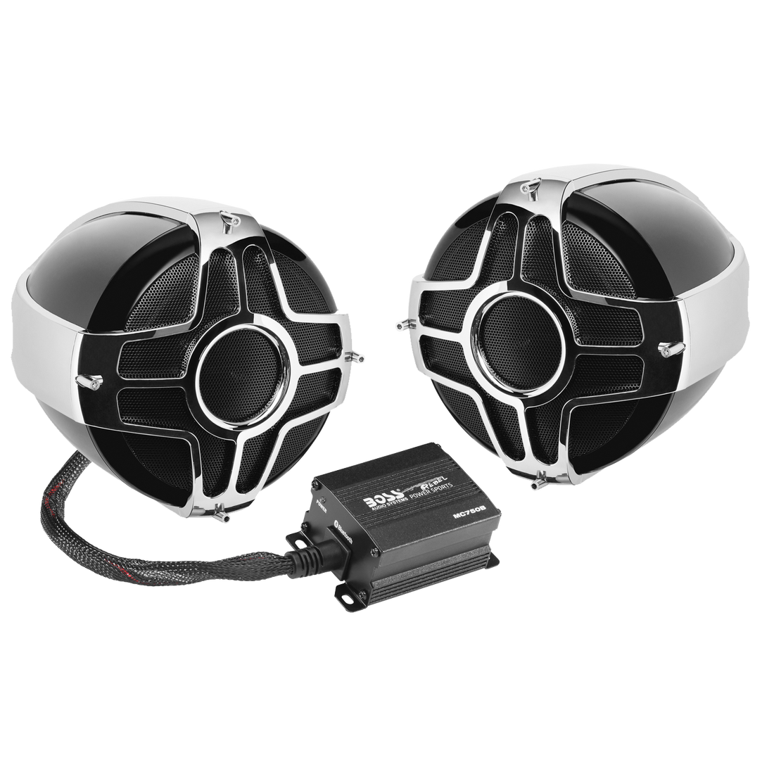 Boss Audio Systems MC750B Motorcycle ATV Speaker System Bluetooth,