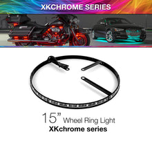 Load image into Gallery viewer, XKGlow Adjustable LED RGB 15" Wheel Ring Light - 1 pc 15" Ring or 15-18" Adjustable Ring - 15" Ring Alternate Image