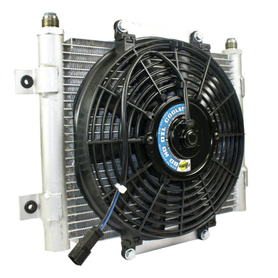 BD Diesel Xtrude Transmission Cooler w/ Fan 10 JIC Male Connection - 1300611