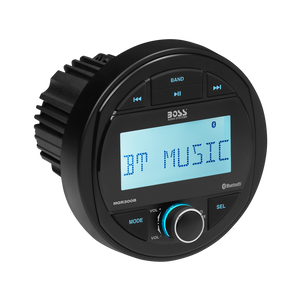 Boss Audio Systems Weatherproof Marine Gauge Receiver with Bluetooth, Digital Media MP3 Player, Built-in Amplifier, USB Port & AM/FM Radio