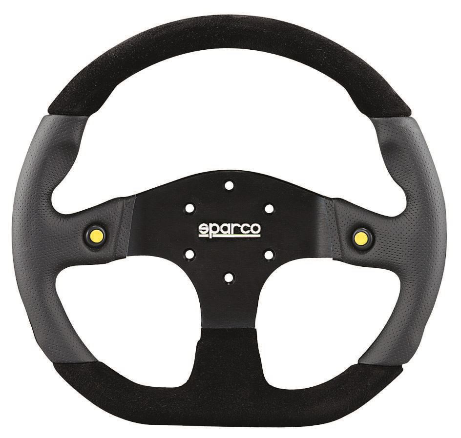 SPARCO Street L999 Steering Wheel (330mm) Flat Bottom w/ Horn Buttons ...