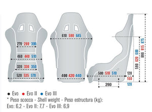 755.00 SPARCO EVO II LF US Racing Seats [Large] (Black) 008442FNR - Redline360