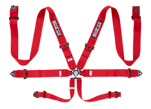 299.00 SPARCO Competition Steel Harness 3" 6 Points [FIA] Blue / Red / Black - Redline360