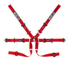 Load image into Gallery viewer, 360.00 SPARCO Competition Formula Harness 2" 6 Points [HANS / FIA] Blue / Red / Black - Redline360 Alternate Image