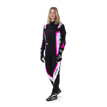 Load image into Gallery viewer, 259.00 SPARCO Kerb Lady 2020 Karting Suit [CIK-FIA 2013-1] - Black/White or Black/Yellow - Redline360 Alternate Image