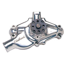 Load image into Gallery viewer, Edelbrock Water Pump Small-Block Chevy (Polished Finish) Short / Long Alternate Image