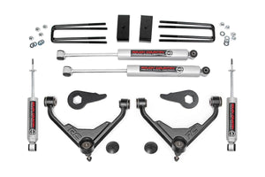 Rough Country Lift Kit Chevy Suburban 4WD (01-10) [3" Lift] Premium N3 or V2 Monotube Shocks