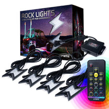 Load image into Gallery viewer, 42.00 Xprite Z-Force Remote Control RGB LED Rock Lights - 4pcs / 6pcs / 8pcs - Redline360 Alternate Image