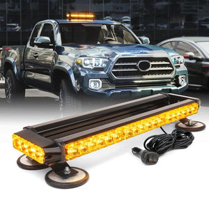 80.99 Xprite Rooftop Strobe Light Pursuit 20" LED Series w/ Magnetic Base - Amber / Mixed - Redline360