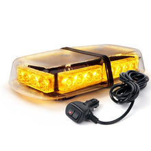 Load image into Gallery viewer, Xprite Beta Series 12W LED Rooftop Strobe Light with Magnetic Base - Blue/Red/Red-Blue/White/White-Amber/Amber - Amber Alternate Image