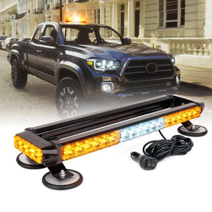 80.99 Xprite Rooftop Strobe Light Pursuit 20" LED Series w/ Magnetic Base - Amber / Mixed - Redline360