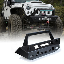 Load image into Gallery viewer, Xprite Iguana Series Front Bumper Jeep Wrangler JK [w/ Winch Plate / Black] (07-18) ZS-0063 - Default Title Alternate Image
