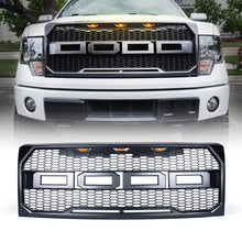Load image into Gallery viewer, 116.99 Xprite Raptor Style Grill Ford F150 (2009-2014) w/ LED Running Lights - Redline360 Alternate Image