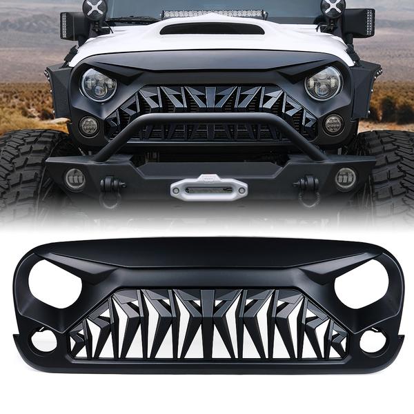 99.99 Xprite Grill Jeep Wrangler JK (2007-2018) Venom Series w/ Teeth / Fangs - Redline360