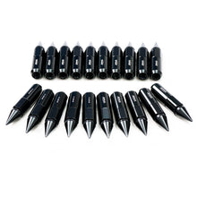 Load image into Gallery viewer, Xprite Lug Nuts Tuner Extended Spike (60mm - 20 Piece - Aluminum) 12x1.25 - Black Alternate Image