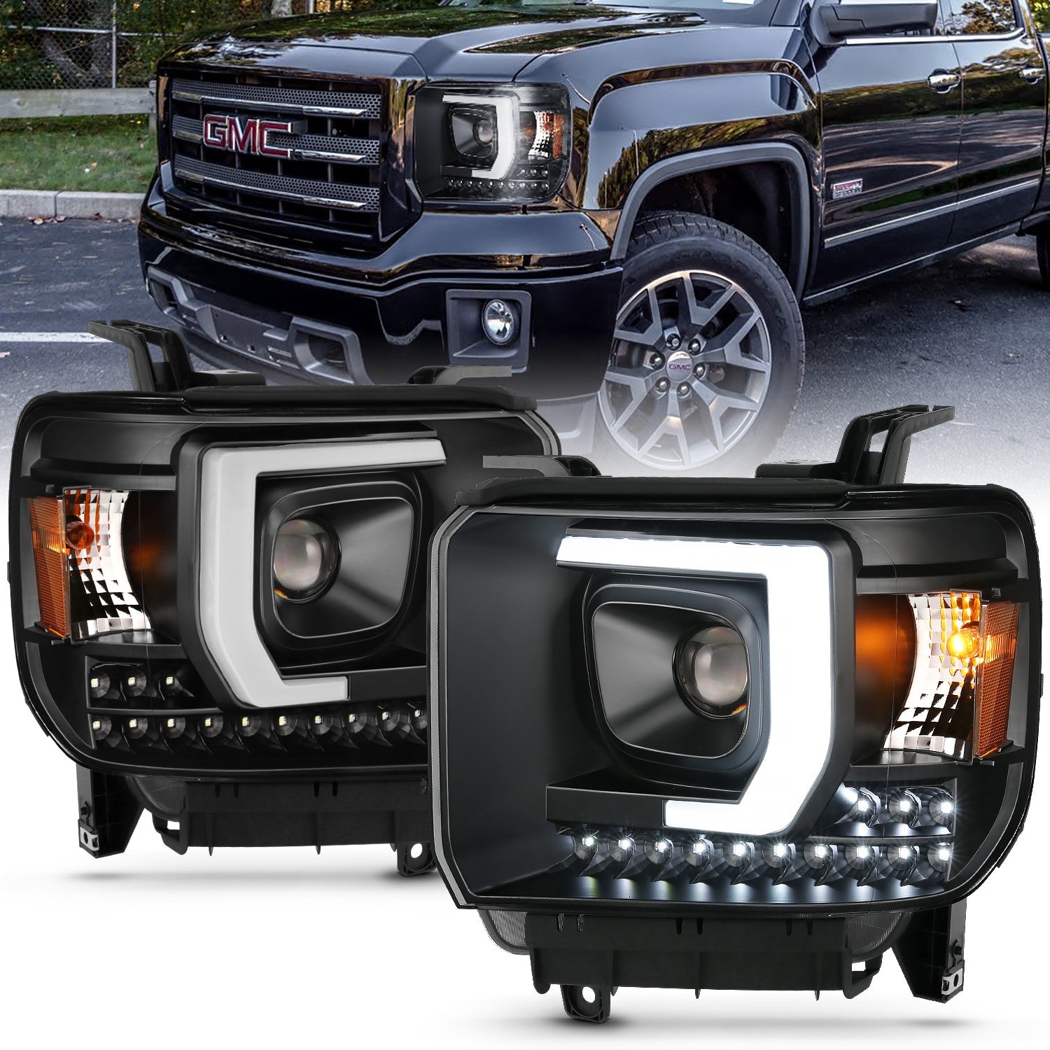 2014 gmc sierra 1500 led deals headlights