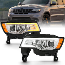 Load image into Gallery viewer, 439.90 Anzo Projector Headlights Jeep Grand Cherokee (17-18) [LED Light Bar w/ Switchback Signal Light] Black or Chrome Housing - Redline360 Alternate Image